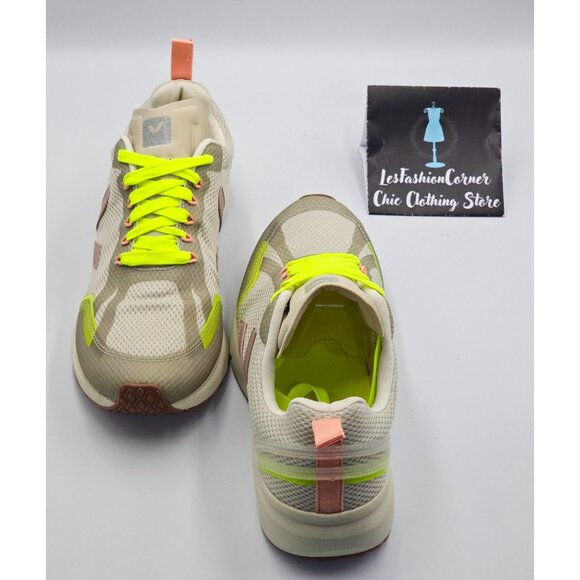 VEJA Women's Natural Babe Jaune Fluo Condor 2 Alveomesh  Running Shoes Sz 10 251 - Picture 11 of 16